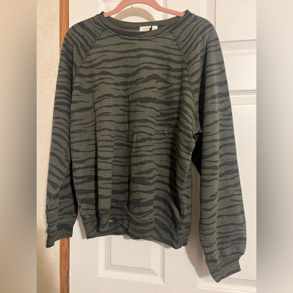 Ragdoll NWT style S236 Army Green Zebra size L women’s $149